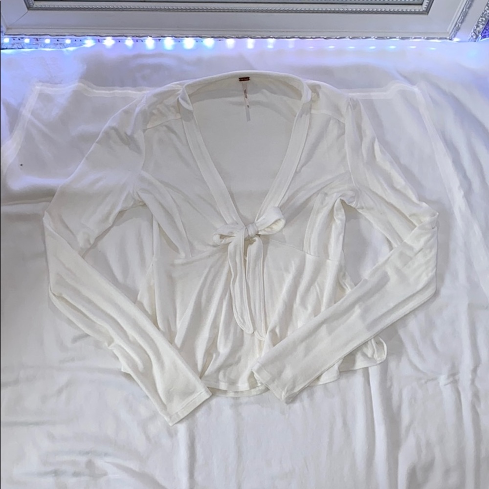 White Flowy Long Sleeve